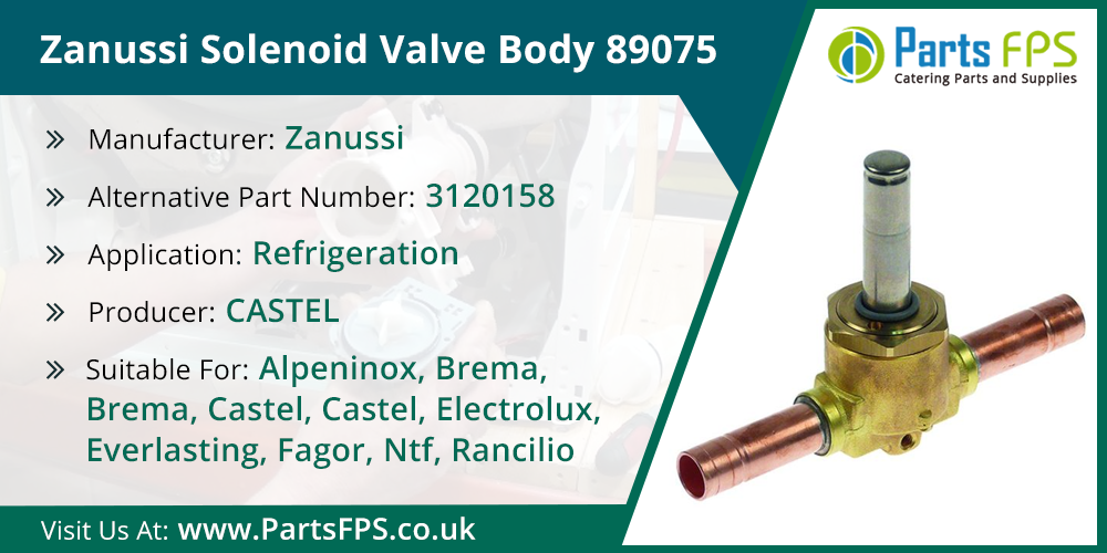 Zanussi-Solenoid-Valve-Body-89075