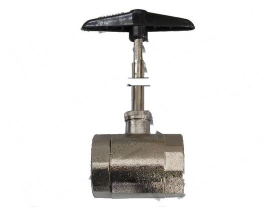 Afbeelding van Ball valve with handle for Granuldisk Part# 18401