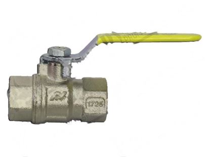 Bild von Gas ball valve 1/2" FF - DN15 - L=61 mm for Zanussi, Electrolux Part# 50302