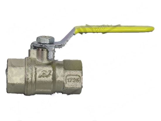 Изображение Gas ball valve 1/2" FF - DN15 - L=61 mm for Zanussi, Electrolux Part# 50302