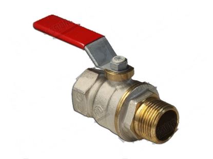 Obrazek Ball valve MF1'' - L=87,5 mm - DN25 for Zanussi, Electrolux Part# 56617
