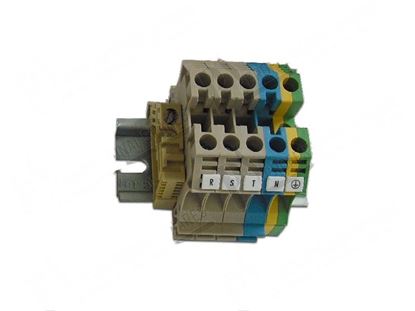 Immagine di 5-poles terminal board cable sq.mm 6 for Zanussi, Electrolux Part# 58875