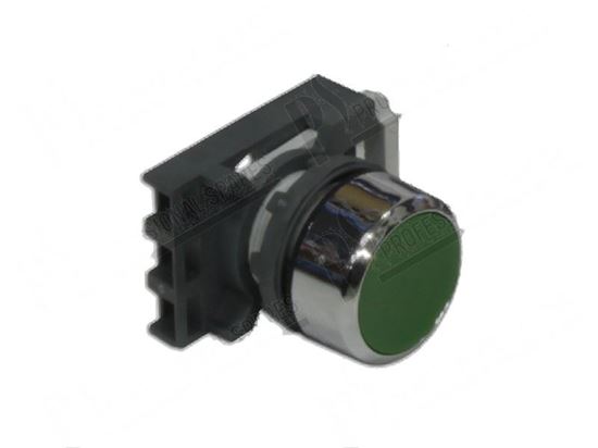 Immagine di Green push button  22 mm - unstable for Comenda Part# 130413