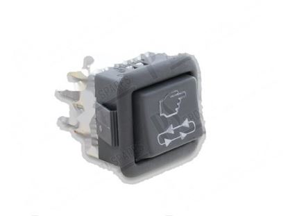 Изображение Momentary rocker switch grey 25x25 mm for Comenda Part# 130451