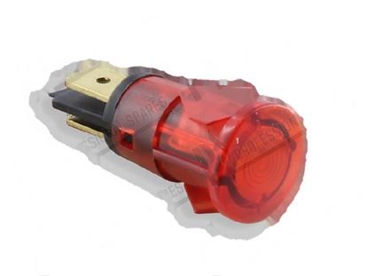 Immagine di Red pilot lamp 230V  13 mm self-locking for Meiko Part# 150001