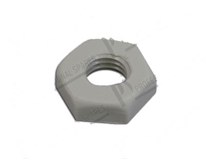 Picture of Plastic hexagonal nut M10 - H=7 mm - in plastic for Comenda Part# 160789