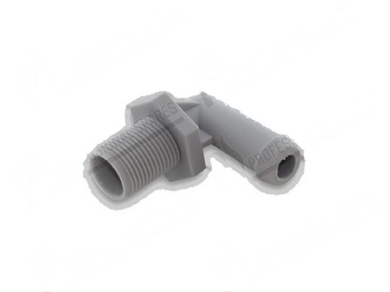 Immagine di Rubber holder 90Â° 3/8" - outlet  11 mm for Comenda Part# 190315