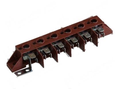 Bild von Terminal board 6-poles cable sq.mm 6 with bypass installed for Elettrobar/Colged Part# 220011