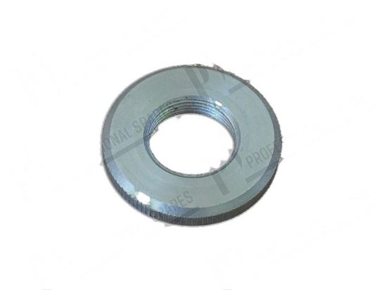 Afbeelding van Knurled nut M18x1  35 mm - H=6 mm - INOX for Comenda Part# 280409