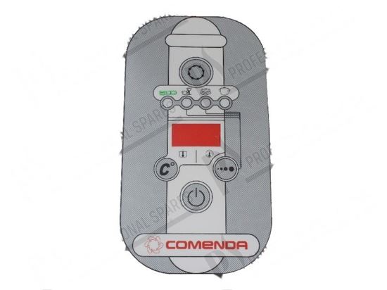 Afbeelding van Membrane keypads 118x218 mm for Comenda Part# 461353