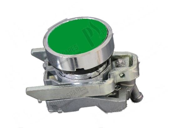 Bild von Green push button  22 mm - without contacts for Dihr/Kromo Part# 2000284