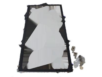 Immagine di Complete glass with hinge (Special packaging) for Convotherm Part# 2518485