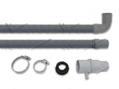 Obrázek Drain pipe  33 mm F 180Â°+  39 mm 90Â° L=1550 mm [Kit] for Winterhalter Part# 5528287