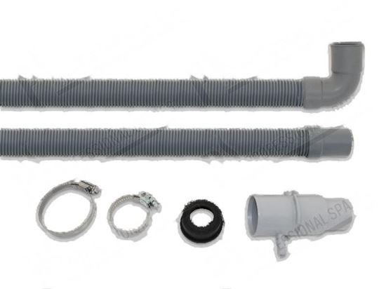 Afbeelding van Drain pipe  33 mm F 180Â°+  39 mm 90Â° L=1550 mm [Kit] for Winterhalter Part# 5528287