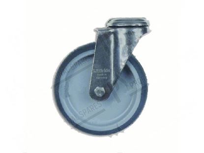 Afbeeldingen van Swivel castor without brake  125x30 mm - inox for Convotherm Part# 6014050