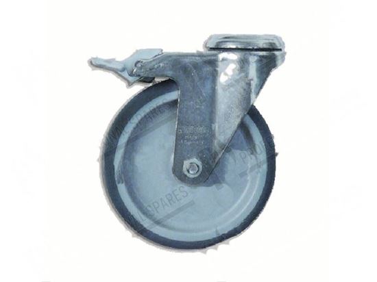 Image sur Swivel castor with brake  125x30 mm - INOX for Convotherm Part# 6014052