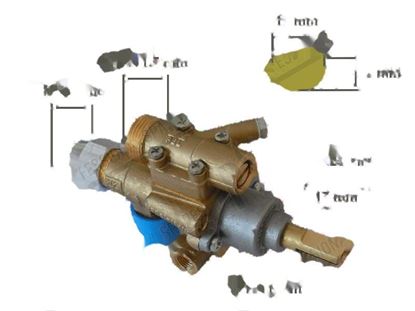 Afbeeldingen van Valved gas tap PEL 22SO with safety device for Giorik Part# 7060012