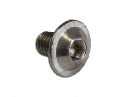 Immagine di Round head screw M6x8 mm A2 P3 for Convotherm Part# 8015000