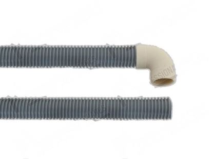 Изображение Drain pipe PPE  27 mm F 90Â°+  24 mm libero L=2100 mm for Fagor Part# 12115471