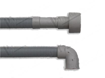 Obrazek Drain pipe PPE  40 mm 180Â°+  22 mm 90Â° L=2500 mm for Winterhalter Part# 60000396