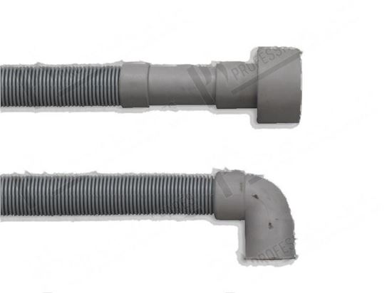 Immagine di Drain pipe PPE  40 mm 180Â°+  22 mm 90Â° L=2500 mm for Winterhalter Part# 60000396