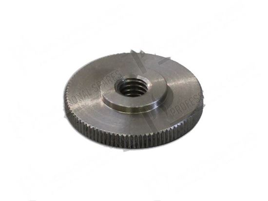 Foto de Knurled nut M6  25 mm H=3,5/6 mm for Hobart Part# 00228644000, 00-228644-000, 228644