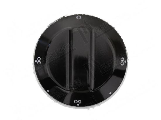 Immagine di Black knob  60 mm 0 ·90Â°C for Tecnoinox Part# 00268, RC00268000