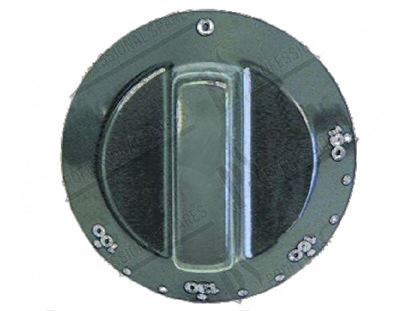 Image de Black knob  60 mm for Tecnoinox Part# 00280, RC00280000