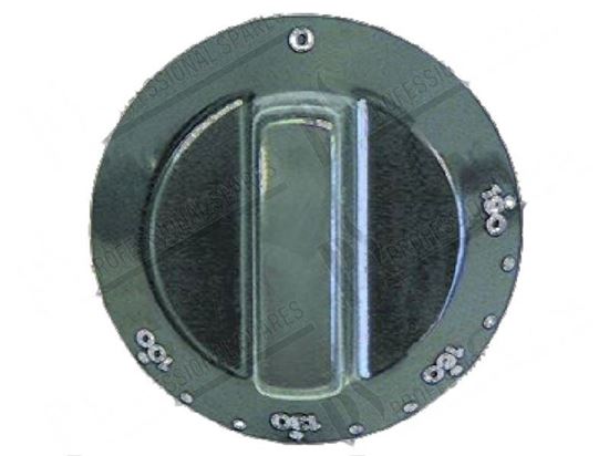 Image sur Black knob  60 mm for Tecnoinox Part# 00280, RC00280000