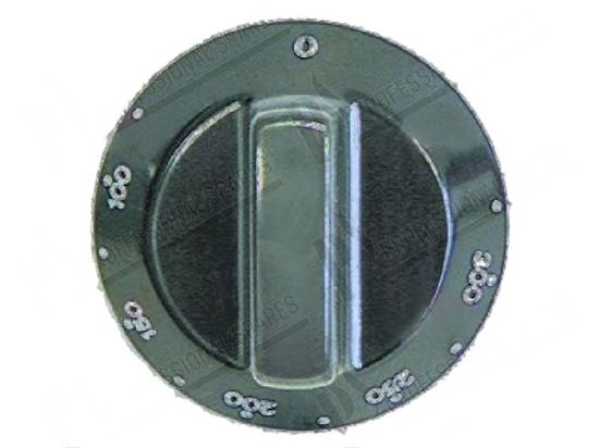 Afbeelding van Black knob  60 mm - 0 ·300Â°C for Tecnoinox Part# 00284, RC00284000