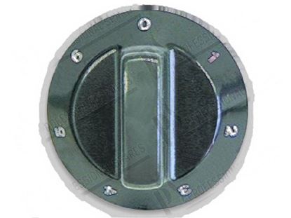 Picture of Black knob  60 mm - 0 ·9 for Tecnoinox Part# 00289, RC00289000