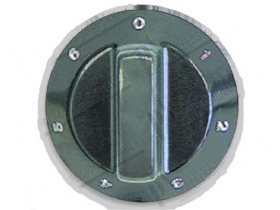 Afbeelding van Black knob  60 mm - 0 ·9 for Tecnoinox Part# 00289, RC00289000