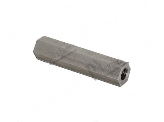 Obrazek Hexagonal nut M8 thread right-left L=60 mm for Hobart Part# 00324707000, 00-324707-000, 324707
