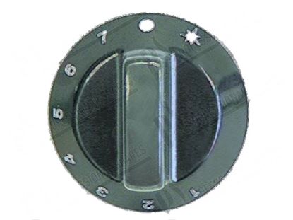 Picture of Black knob  60 mm for Tecnoinox Part# 00448, RC00448000