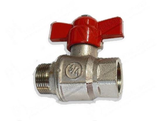 Picture of Ball valve 3/4" MF - PN50 - L=67 mm for Zanussi, Electrolux Part# 005927, 0KI534