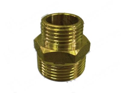 Picture of Nipple 1/2" ·3/4" - L=36 mm - brass for Hobart Part# 00602757000, 00-602757-000, 602757