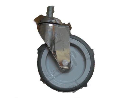 Obrazek Castor without brake  125x30 mm - chrome plated for Zanussi, Electrolux Part# 007107
0C1632