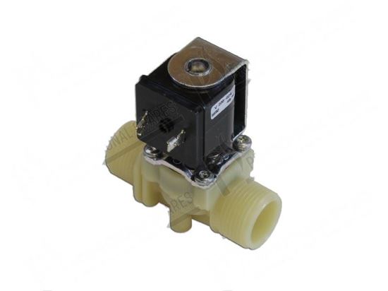 Immagine di Solenoid valve 180Â° - 1 way - 220/240V 50/60Hz -  3/4" for Hobart Part# 00734242003, 00-734242-003, 7342423, 734242-3