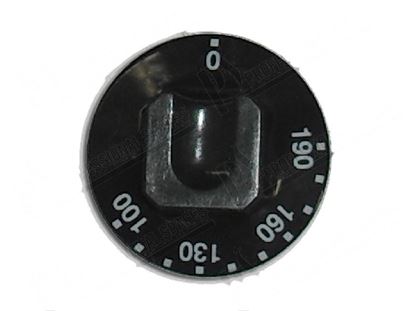 Picture of Black knob  55 mm - 100 ·190Â°C for Tecnoinox Part# 00745, RC00745000
