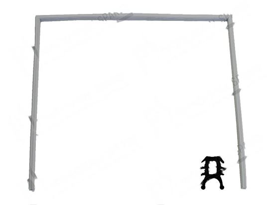 Bild von Door gasket 426x381 mm for Hobart Part# 00-775821-001, 00775902001, 00-775902-001, 7758211, 775821-1, 7759021, 775902-1