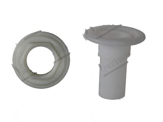 Bild von Bushing for washing arm  22 mm - H=56 mm for Hobart Part# 00-883452-002, 00-883974-002, 01-510677-001, 015106771, 01-510677-1, 01-510678-001, 015106781, 01-510678-1, 01510702001, 01-510702-001, 015107021, 01-510702-1, 8834522, 883452-2, 8839742, 883974-2