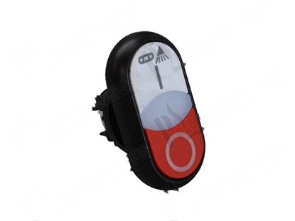 Bild von Illuminated double push button O-I  22 mm - unstable for Hobart Part# 00887015040, 00-887015-040, 88701540, 887015-40
