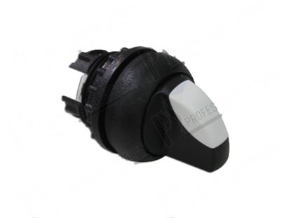 Bild på Black rotary knob  22 mm - 2 pos. 0-1 fixed for Hobart Part# 00887015090, 00-887015-090, 88701590, 887015-90