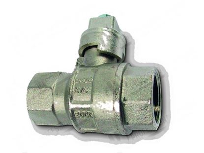 Foto de Ball valve 3/4" FF - PN40 - L=71 mm for Zanussi, Electrolux Part# 056114, 0F0080, 0K8452