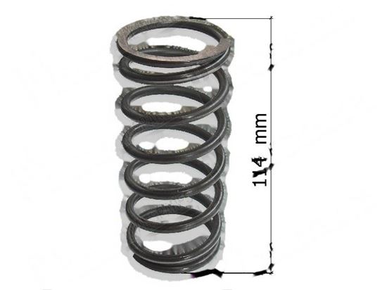 Obrazek Spring  5 mm,  50 mm, H=114 mm for Zanussi, Electrolux Part# 072536, 471780305