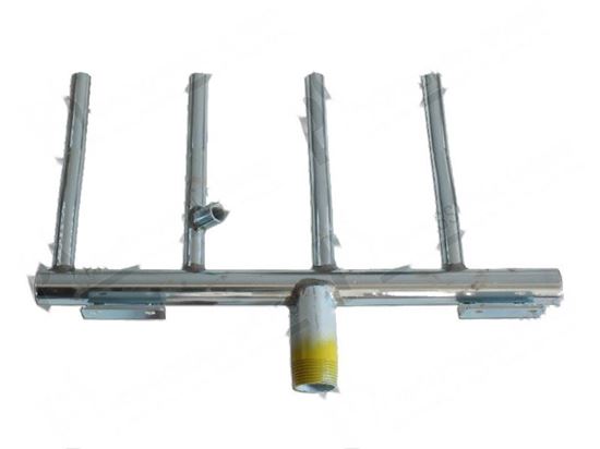 Afbeelding van Burner with 4 branches 395x270 mm for Zanussi, Electrolux Part# 0C1342