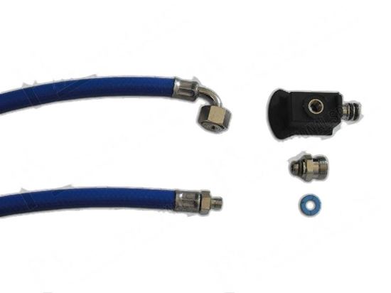 Immagine di Flexible pipe  6.30x13.20 mm 3/8'' MF L=1400 mm for Zanussi, Electrolux Part# 0C4539