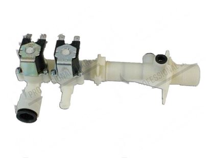 Picture of Water inlet assembly 230V 6,6VA 3/4" - 2 bobine for Zanussi, Electrolux Part# 0C8665