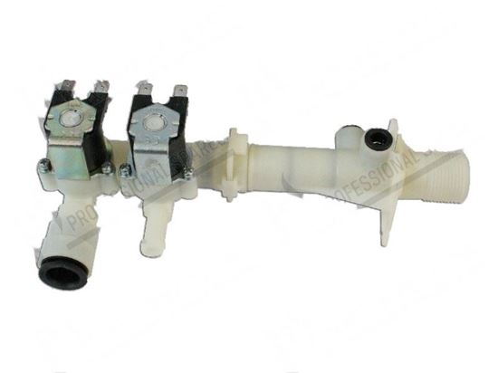 Foto de Water inlet assembly 230V 6,6VA 3/4" - 2 bobine for Zanussi, Electrolux Part# 0C8665