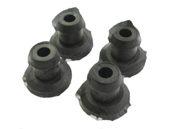 Image sur Rubber foot TR17 (set x4) for Zanussi, Electrolux Part# 0D3565, 30036